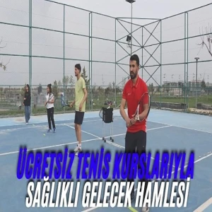 Eyyübiye Belediyesi'nden Ücretsiz Tenis Kursu