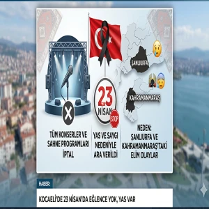 23 Nisan etkinlikleri iptal edildi
