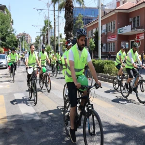 Şanlıurfa’da Sağlıklı Yaşam İçin Pedal Çevirdiler