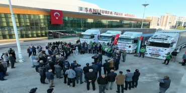 Urfa’dan Gazze’ye yardım konvoyu