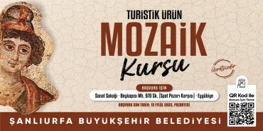 Urfa’da ücretsiz mozaik ve çini kursları açıyor