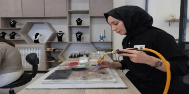 Urfalı kadınlar hem sanat öğreniyor hem meslek sahibi oluyor
