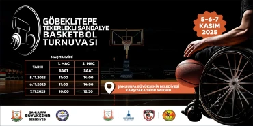 Şanlıurfa'da 1. Göbeklitepe tekerlekli sandalye basketbol turnuvası başlıyor