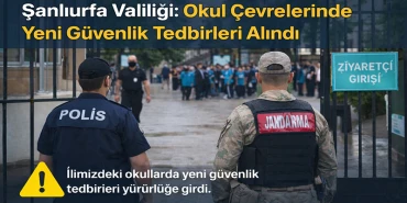 Şanlıurfa Valiliği: Okul Çevrelerinde Yeni Güvenlik Tedbirleri Alındı