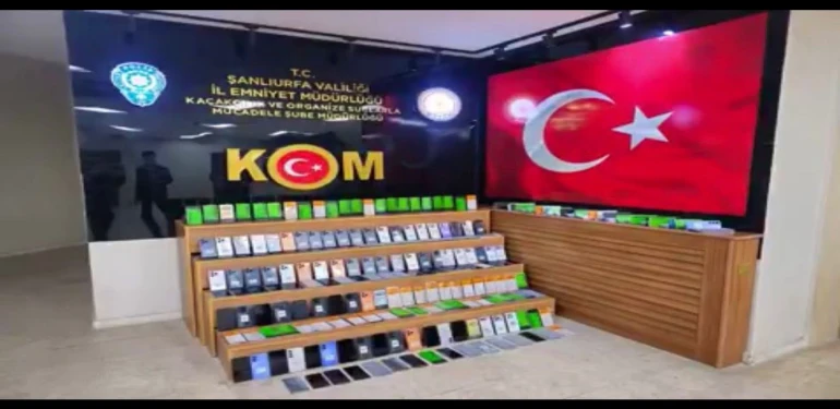 Şanlıurfa’da Kaçak Cep Telefonu Operasyonu