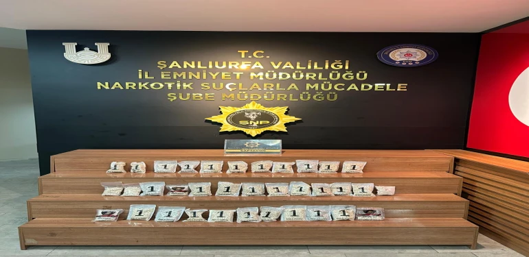 Şanlıurfa’da 34 Bin Uyuşturucu Hap Ele Geçirildi: 1 Şüpheli Tutuklandı