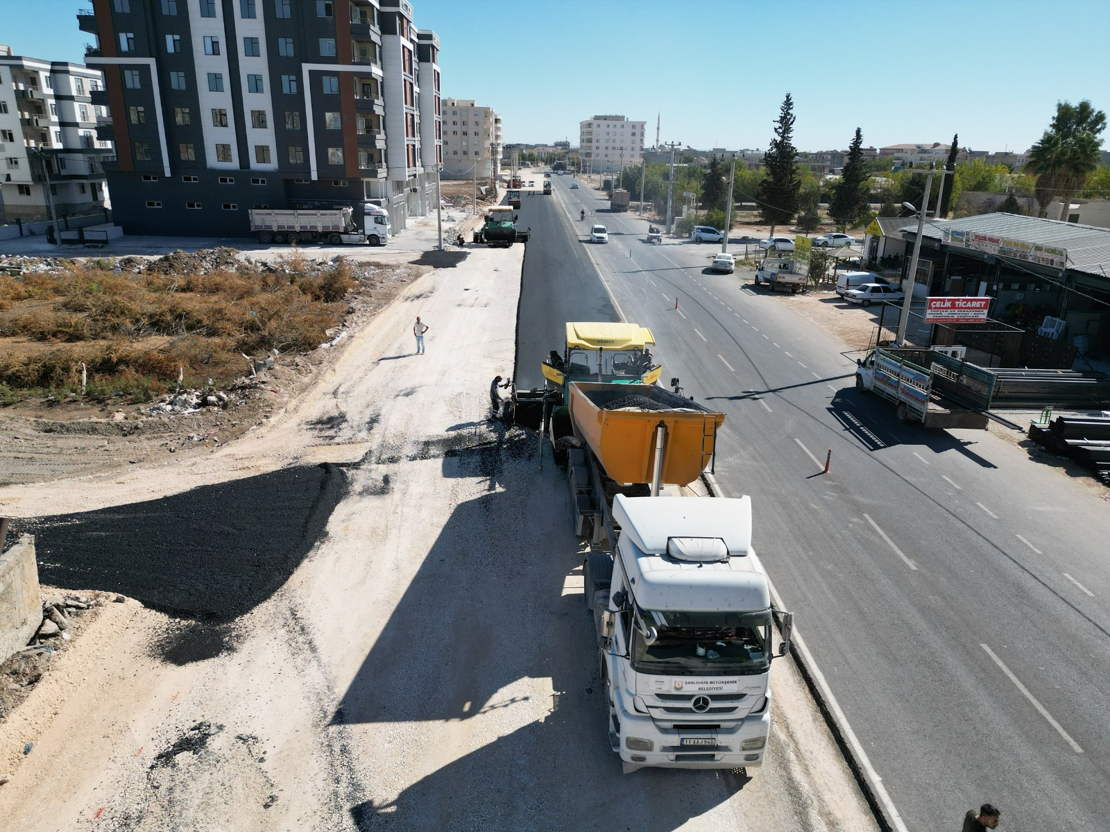 Konuklu şehir yolu 30 metre genişliğe çıkarıldı