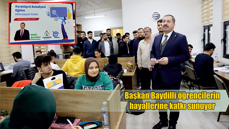 Başkan Baydilli'den eğitim desteği