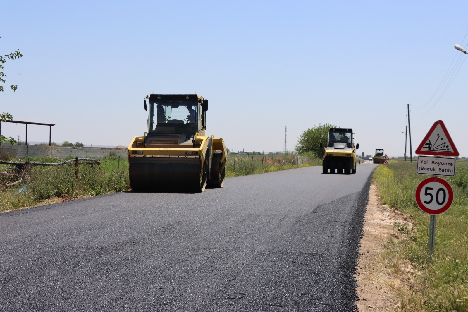 Kırsalda 520 kilometre sathi asfalt yapıldı