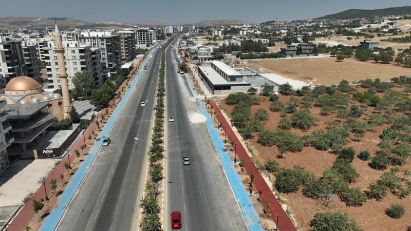 Şanlıurfa'da 7 Kilometrelik Bisiklet Yolunda Son Aşama