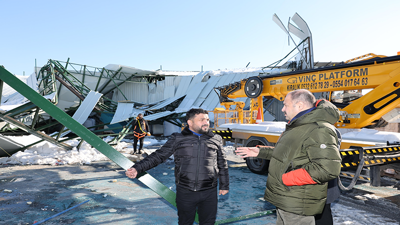 Başkan Gülpınar, hasar gören işyerlerini yerinde inceledi!