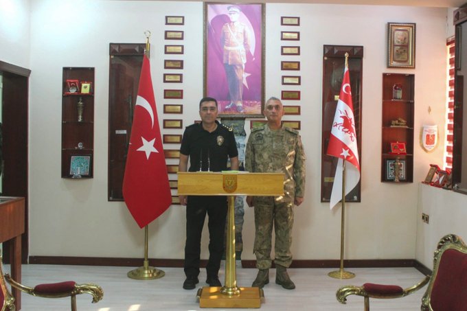 Emniyet Müdürü Aksoy'dan Tuğgeneral Erdem'e hayırlı olsun ziyareti