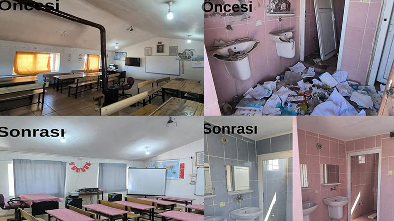 Şanlıurfa’da Köy Okuluna Fedakâr Dokunuş