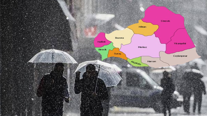 Şanlıurfa’ya kuvvetli yağış ve kar uyarısı!
