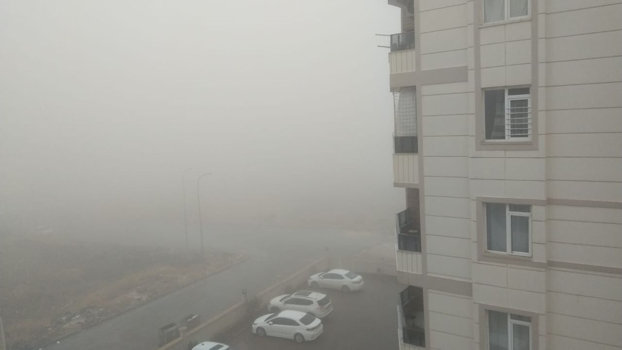 Şanlıurfa'da sis bulutu etkili oldu