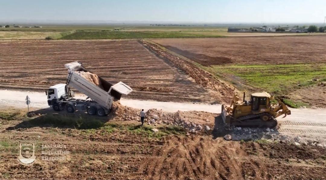Şanlıurfa Büyükşehir'den Harran'a Yol Yatırımı