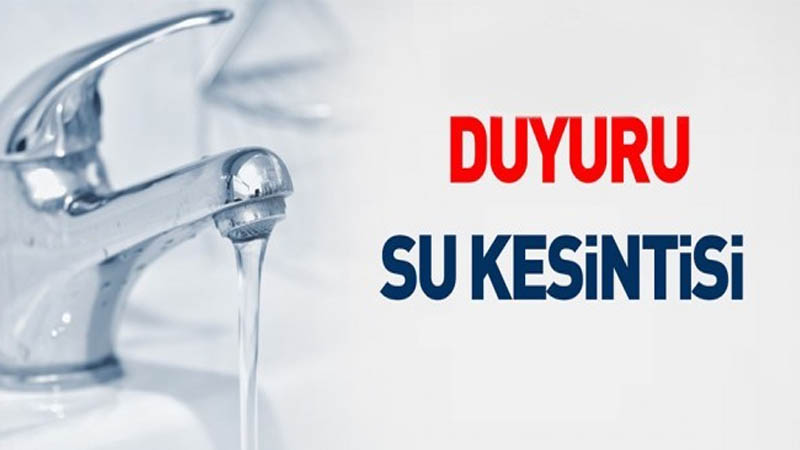 Şanlıurfa'da Su Kesintisi Uyarısı