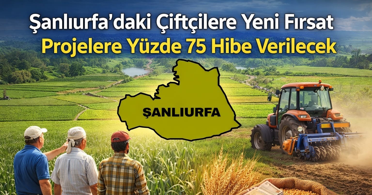 Şanlıurfa’daki Çiftçilere Yeni Fırsat: Projelere Yüzde 75 Hibe Verilecek