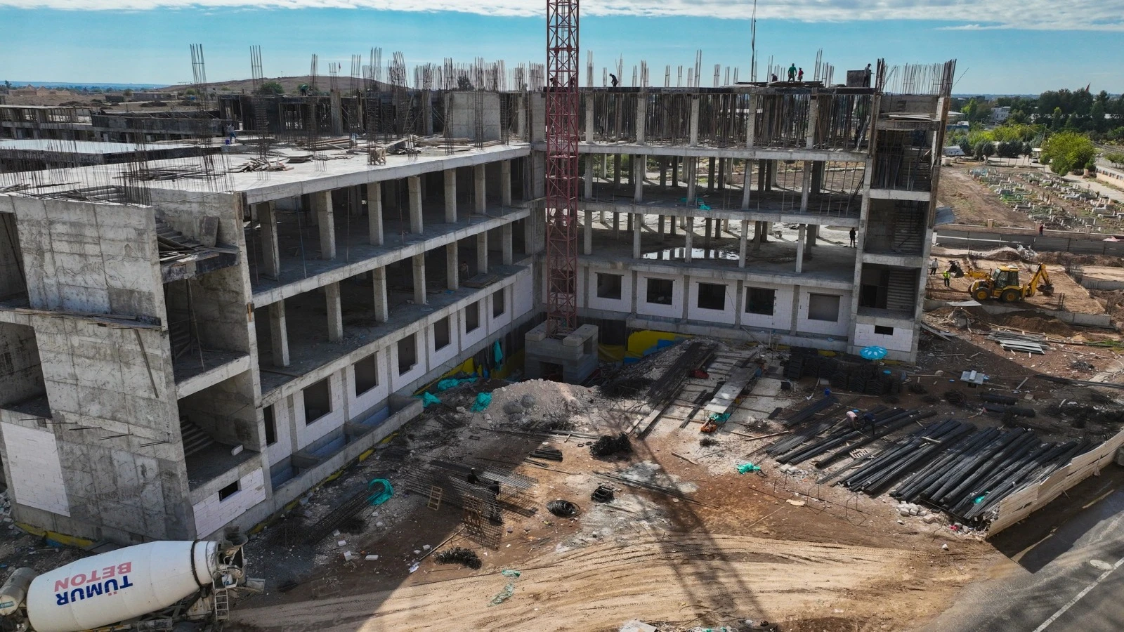 Harran devlet hastanesi hızla yükseliyor