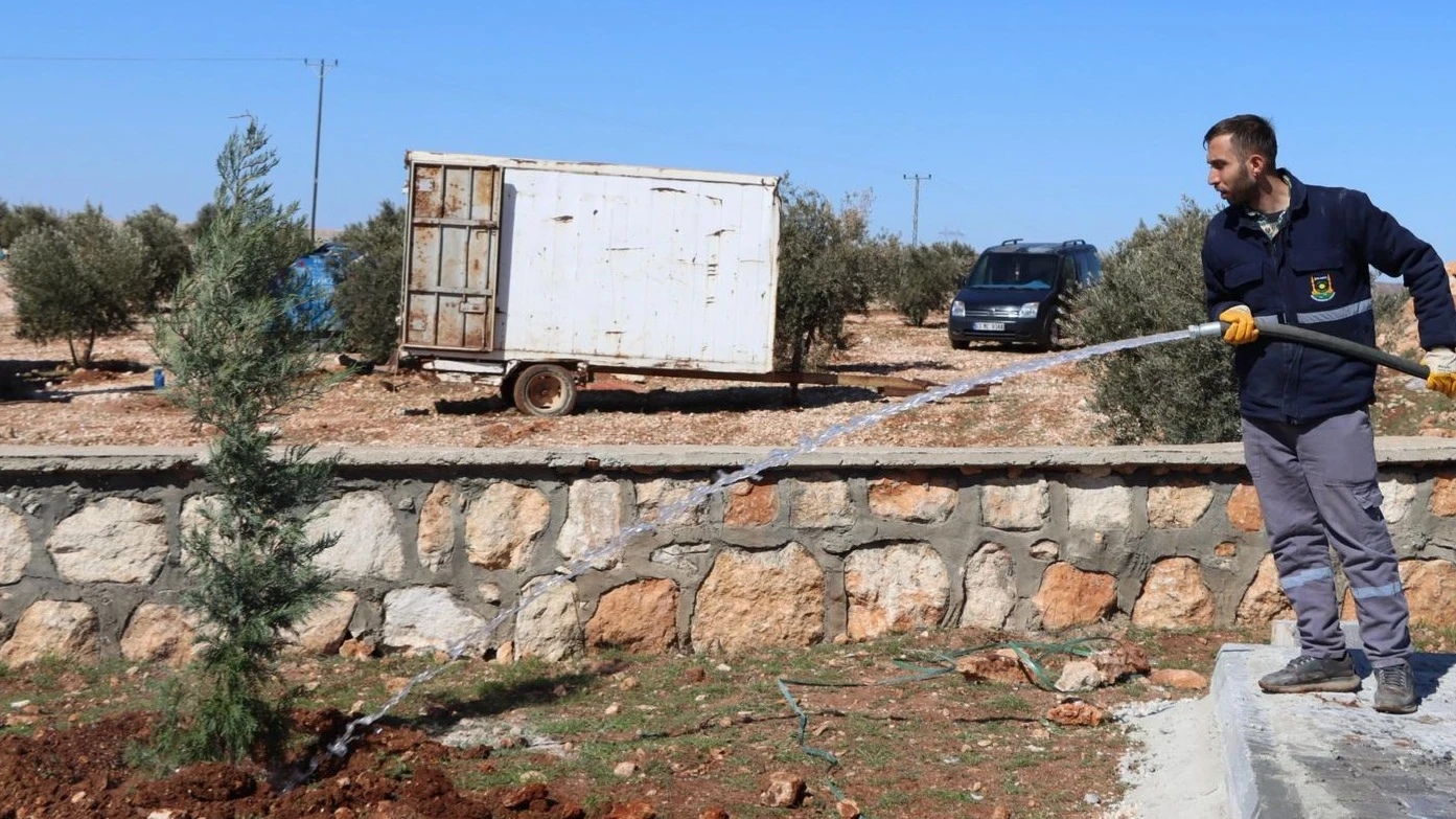 YUKARIGÖKLÜ KENT PARKI YEŞİLE BÜRÜNÜYOR