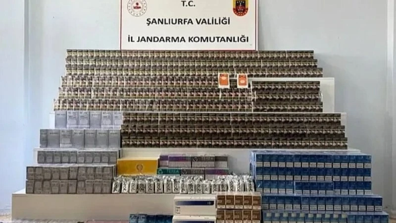 Viranşehir'de kaçak tütün operasyonu: Binlerce kaçak ürün ele geçirildi
