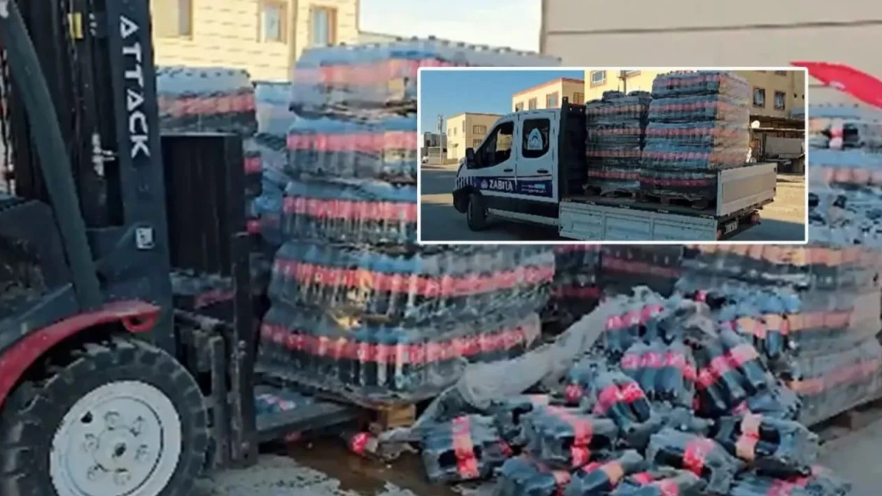 Şanlıurfa’da zabıta 8 bin şişe içeceğe el koydu!