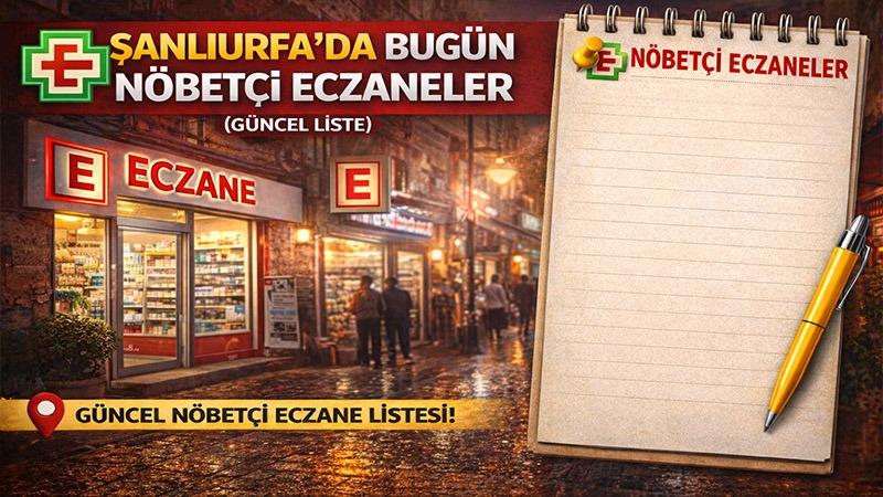 ŞANLIURFA’DA NÖBETÇİ ECZANELER AÇIKLANDI