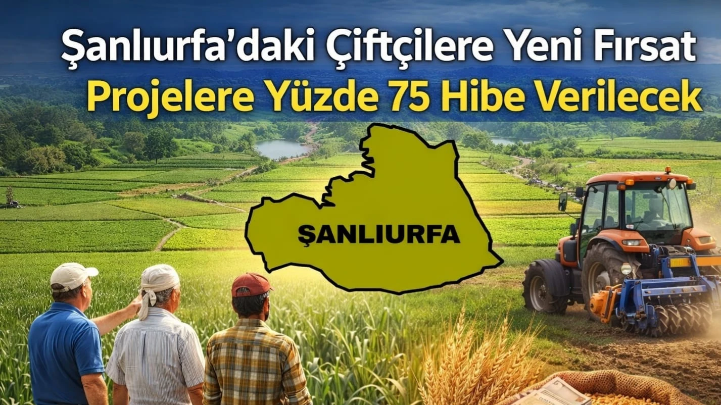 Şanlıurfa’daki Çiftçilere Yeni Fırsat: Projelere Yüzde 75 Hibe Verilecek