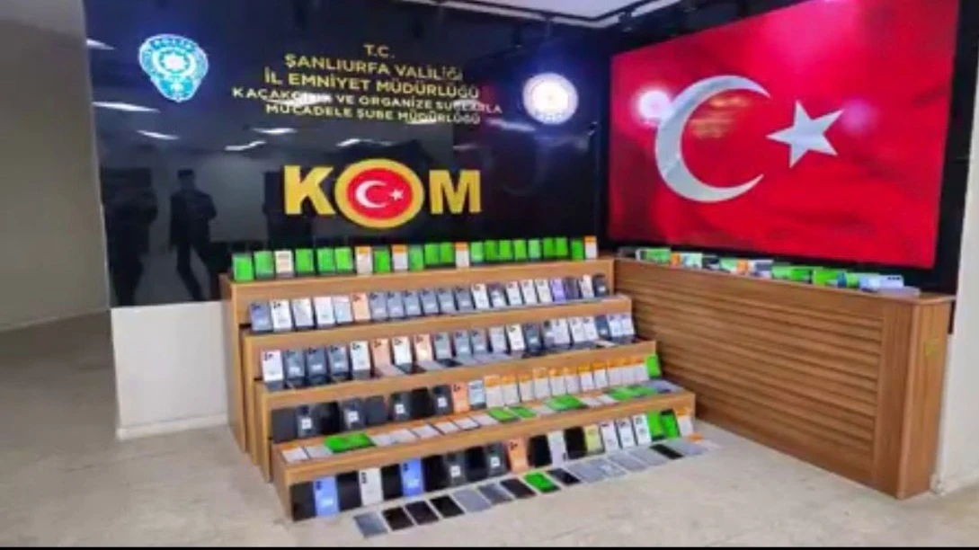 Şanlıurfa’da Kaçak Cep Telefonu Operasyonu