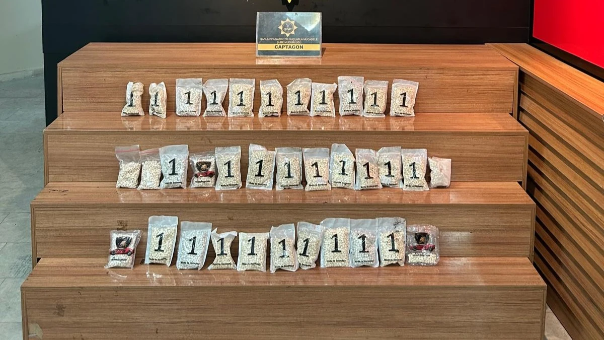 Şanlıurfa’da 34 Bin Uyuşturucu Hap Ele Geçirildi: 1 Şüpheli Tutuklandı