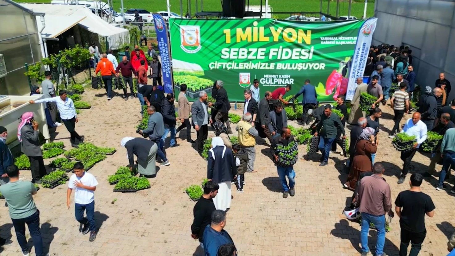 Şanlıurfa'da 1 Milyon Fide Dağıtarak Üreticiyi Destekledi