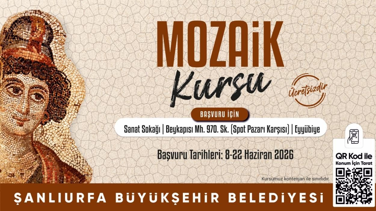 Şanlıurfa Büyükşehir Belediyesi kültür kursları için başvurular başladı