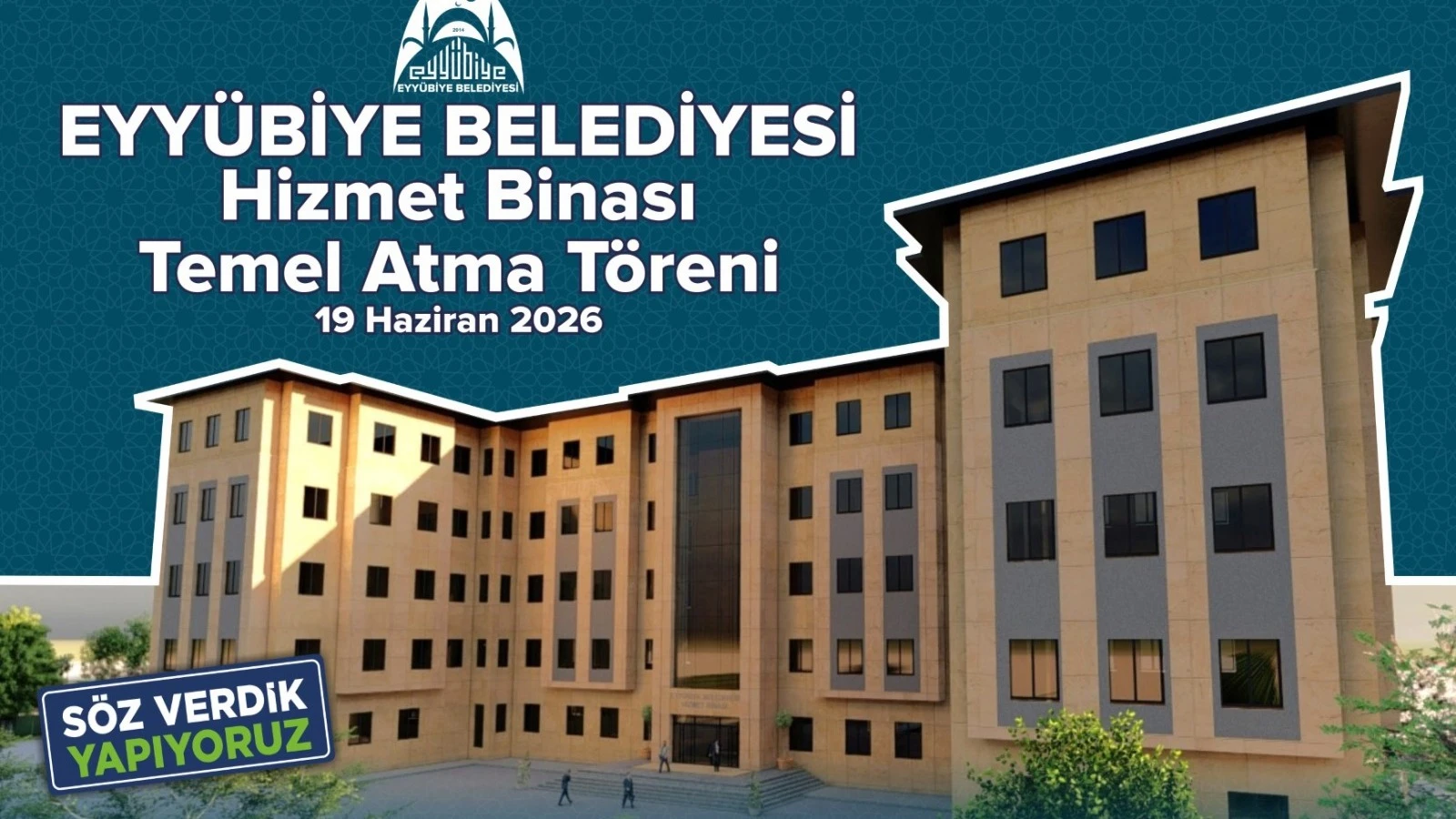Eyyübiye Belediyesi Hizmet Binasının Temeli Atılıyor