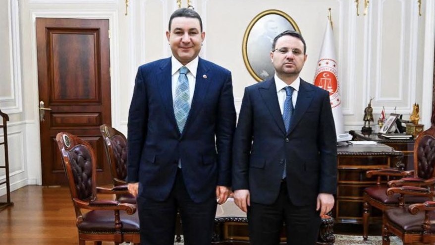 Özyavuz Adalet Bakanı Akın Gürlek'i ziyaret etti